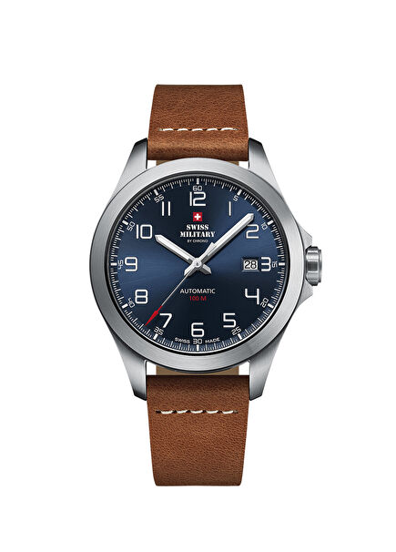 SMA34077.03 Silver Leather Men's Watch