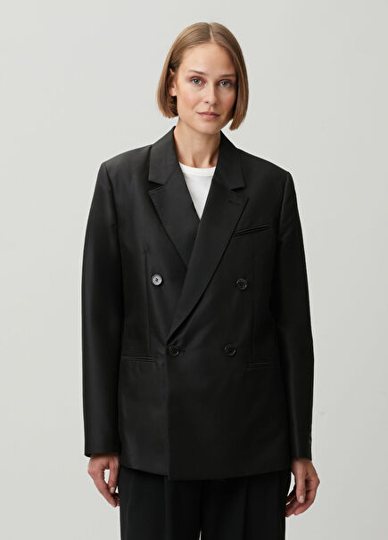 Siyah Yün Blazer