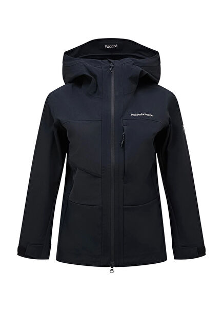 Ascent Softshell Siyah Kadın Kayak Montu