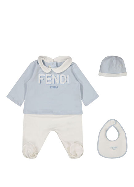 Blue & White Unisex Doll Set Of 3