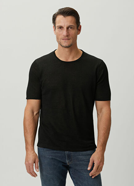 Black Linen T-shirt