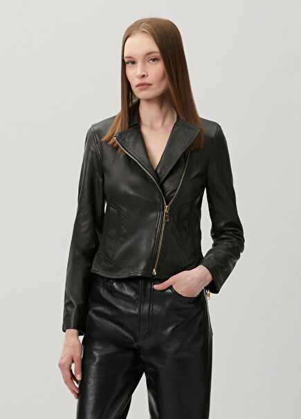 Black Gold Leather Jacket
