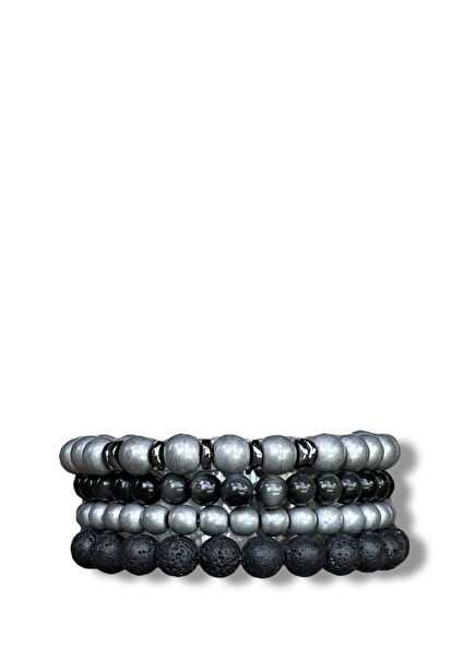 Knight Stretchy Natural Stone Men's Bracelet