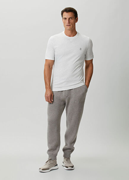 Mink Waist Corded Cashmere Sweatpants