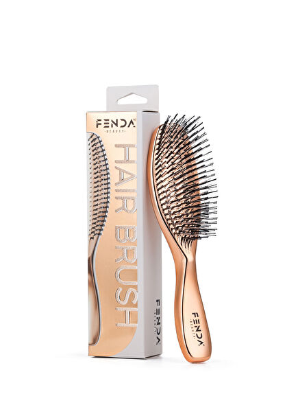 Profesyonel Meteor Bronze 4 Pinli Slim Bronz Saç Fırçası 