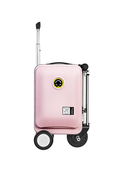 SE3S Pink Cabin Size Electric Rideable Scooter Suitcase