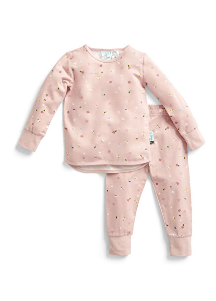 2.0 Tog Organik Pamuklu Kalın Kız Çocuk Pijama Takımı