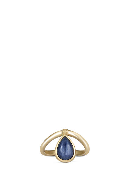 Tear Drop Women's Gold Ring