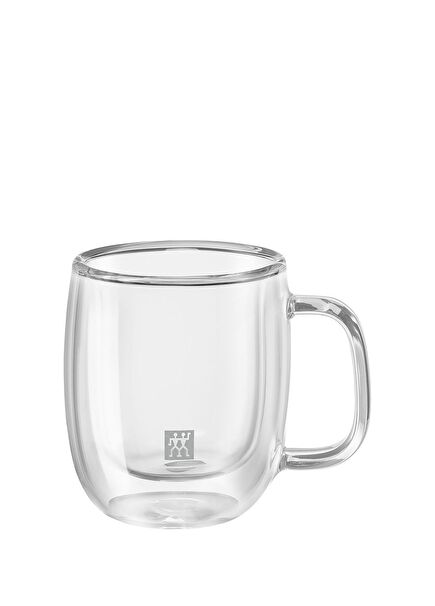 Sorrento Double Walled Handle 2-Piece Espresso Glass Set 80 ml