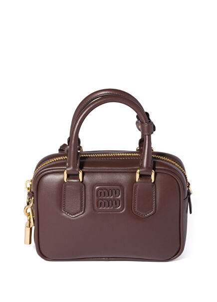 Arcadie Brown Leather Women's Handbag