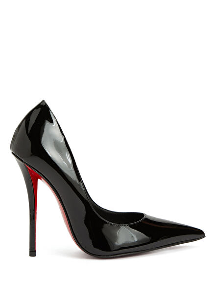 Miss Siyah Deri Stiletto