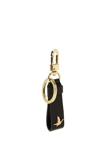 Black Leather Keychain