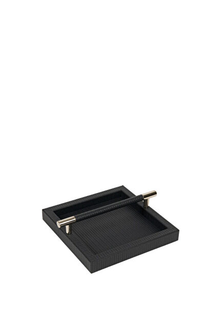 Florence Navy Blue Square Shaped Leather Napkin Ho