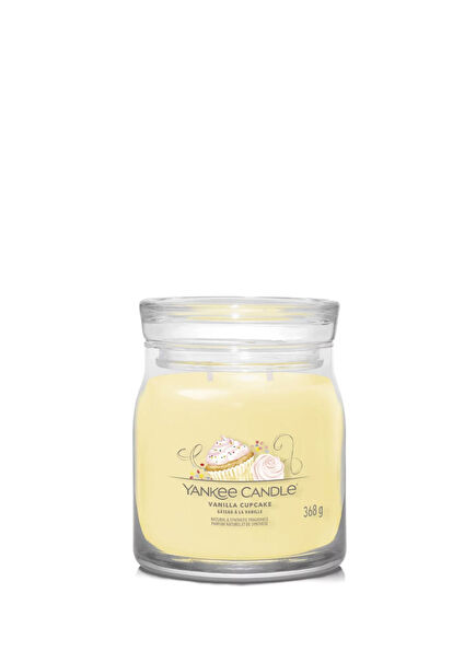 Vanilla Cupcake Yellow Scented Medium Candle 368 g