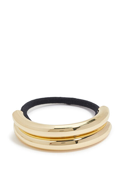 Gold Aksesuarlı Kadın Lastikli Toka