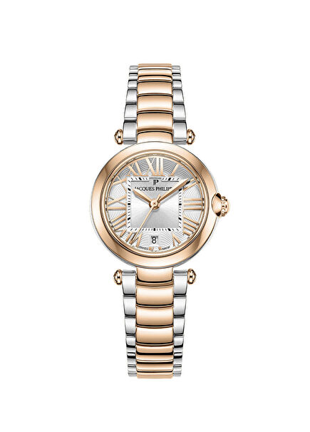JPQLS967328RG Metalik Gri Rose Gold Çelik Kadın Kol Saati