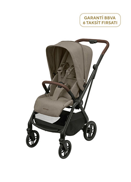 Leona2 Twillic Truffle Tek Elle Katlanabilen Çift Yönlü Bebek Arabası