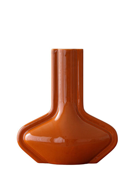 Dara Orange Ceramic Vase