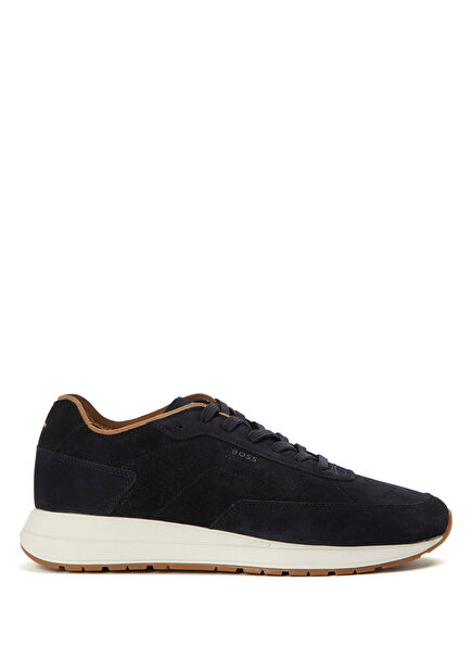 Vinston Dark Blue Men's Leather Sneakers