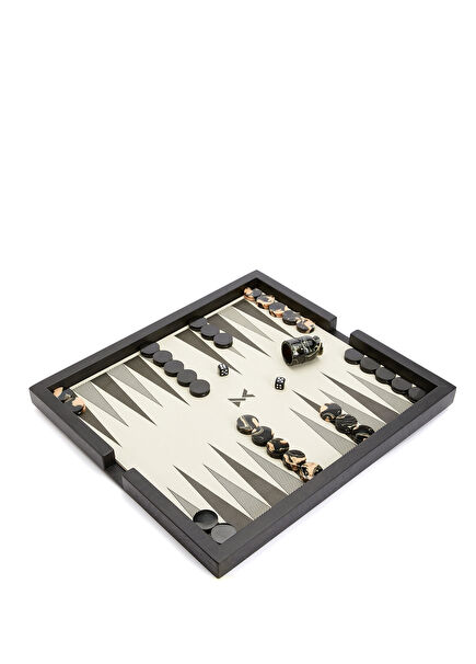 Monary by Marmour Design Black Beige Backgammon