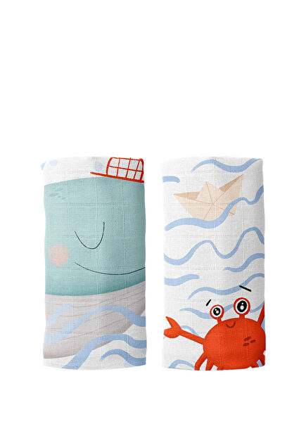 Boubou 100% Organic Cotton 2-Piece Muslin Cover Set