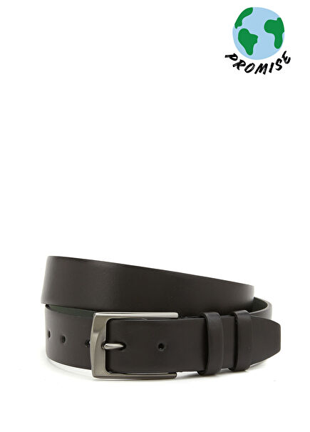 Black Men's Leather Belt