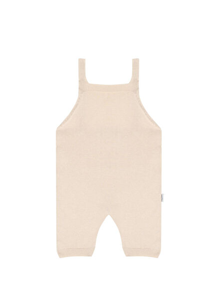 Cream Knitwear Baby Girl Salopet