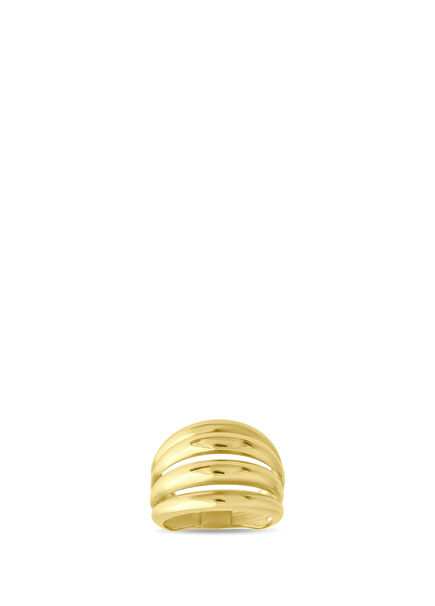 Multi Dished 14K Gold Women's Ring