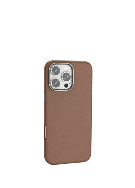 iPhone 16 Pro Leather Magsafe Case Brown