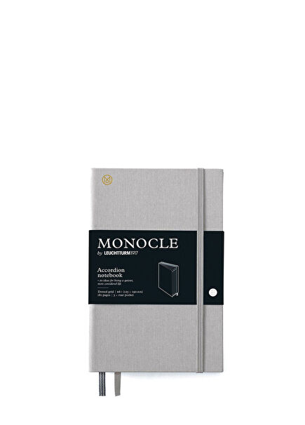 Leuchtturm1917 x Monocle Light Grey Limited Edition Wallet B6+ Hard Cover Dotted Notebook