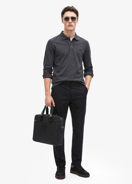 Siyah Slim Fit Erkek Chino Pantolon