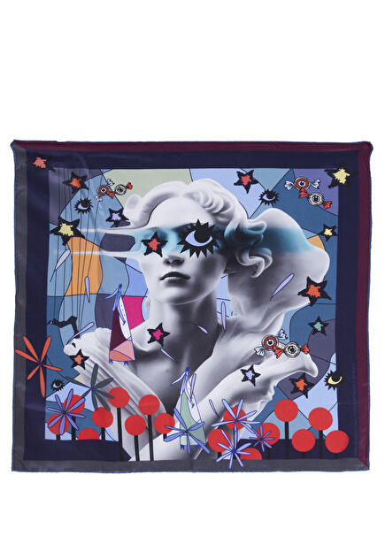 Be Yourself Patterned Women's Silk Scarf
