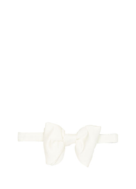 Off-White Silk Bow Tie