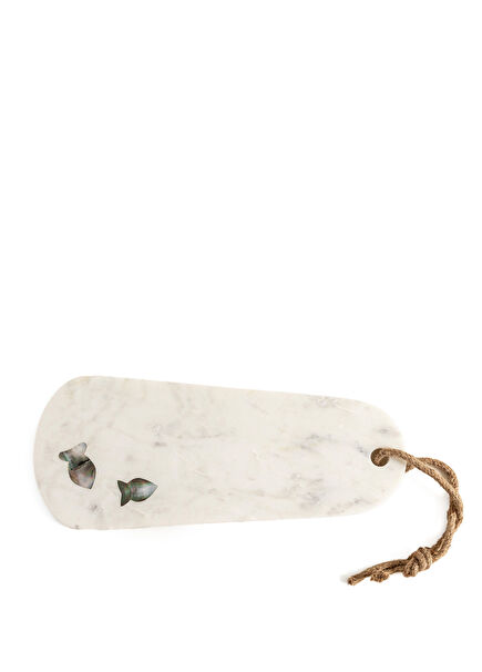 Pearly Fsh Natural Mermer Kesme Tahtası