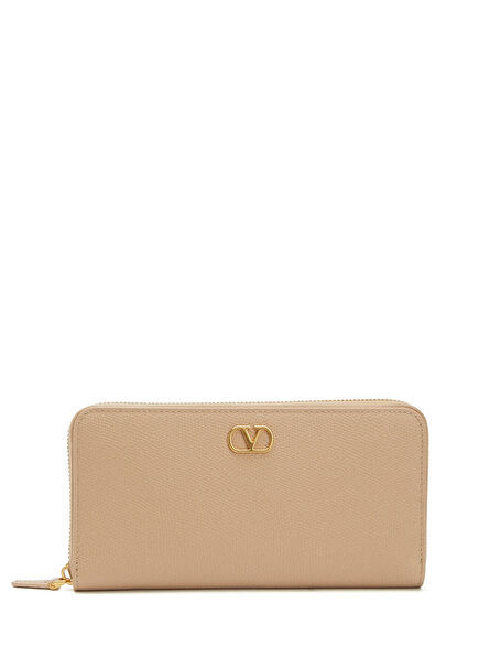 Beige Women's Leather Wallet