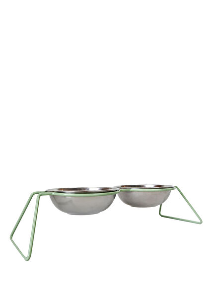 Moss M/L Yeşil Çelik Köpek Mama ve Su Kabı