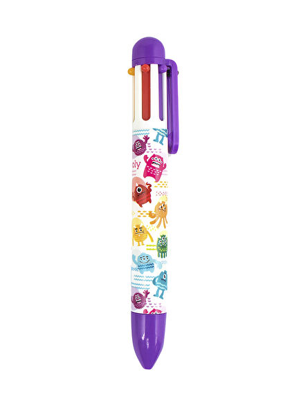 Monster 6-Color Purple Ballpoint Pen