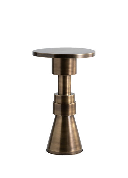 Chess Metal Bronze Side Table