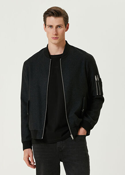 Anthracite Bomber Coat