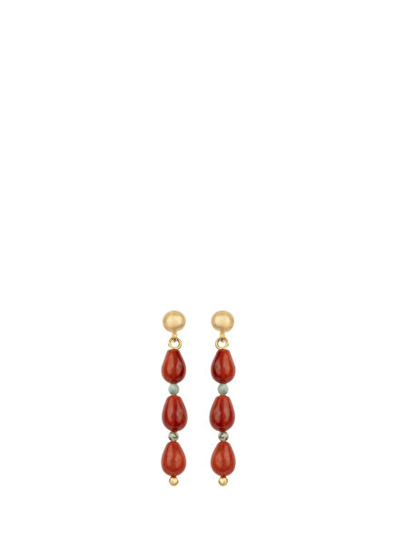 Azure Affair Coral 925 Sterling Silver Women's Earrings