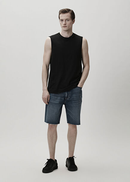 90s Relaxed Blue Denim Shorts