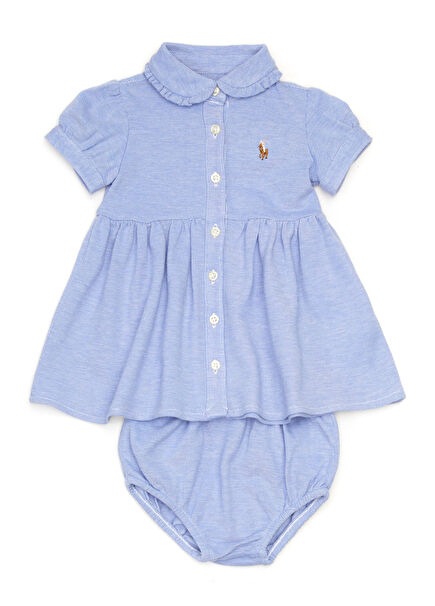 Mavi Kız Bebek Elbise