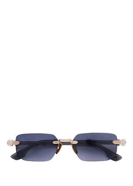 The Haze 22K Gold Plated Smoked Titanium Unisex Sunglasses