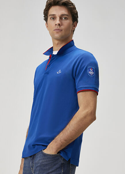 X Anadolu Efes Mavi Polo Yaka T-shirt