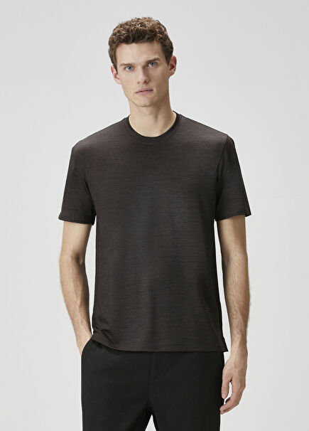 Kahverengi Yün T-shirt