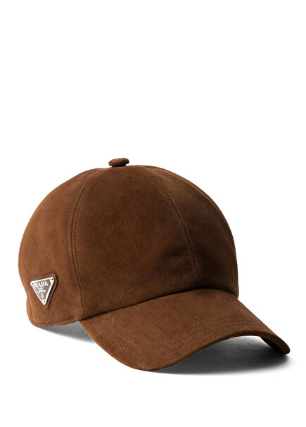Kahverengi Süet Erkek Beyzbol Şapkası