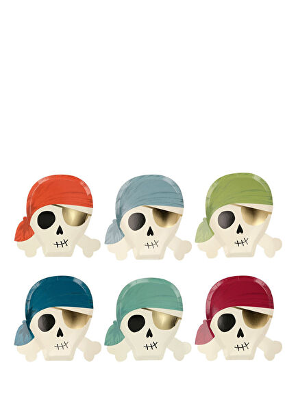 Korsan Tamalı 8'li Kağıt Tabak