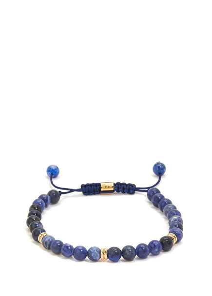Sodalite Stone Women's Gold Bracelet