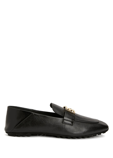 Black Women's Leather Loafer