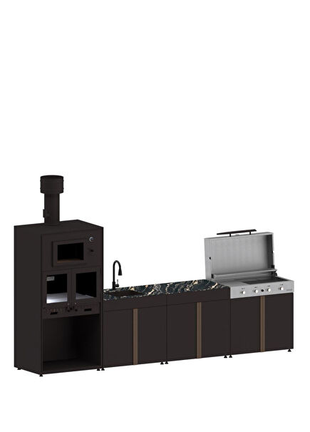 9002 Pure 4 Module Garden Kitchen 380 cm